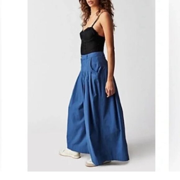 new FREE PEOPLE cassia pleated trouser pants 6 - Picture 1 of 4